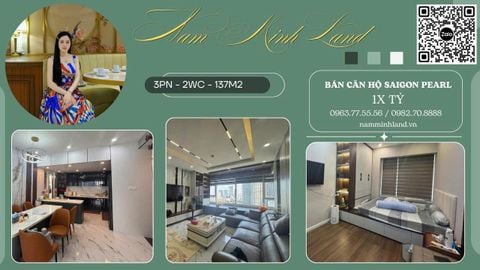  Bán căn hộ Saigon Pearl 3 Phòng ngủ 135m2 - Nội thất đẹp, sang trọng 