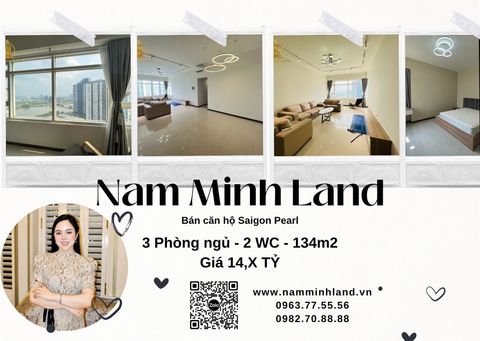  Bán căn hộ Saigon Pearl 3 Phòng ngủ 134m2 - View sông thoáng mát 