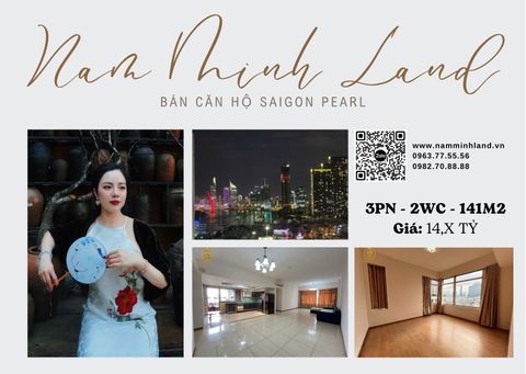  Bán căn hộ Saigon Pearl 3 phòng ngủ 141m2 - Đón gió sông cực mát cùng căn hộ rộng rãi 