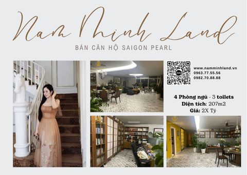  Bán căn hộ Saigon Pearl 4 phòng ngủ 207m2- View góc cực xịn 