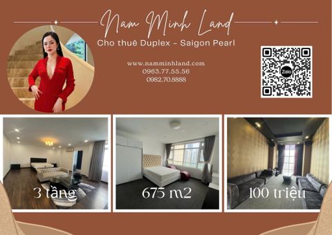  Saigon Pearl - Cho thuê Duplex view triệu đô 