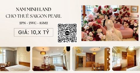  Bán căn hộ Saigon Pearl 2PN 85m2 - Nhà đẹp, view thành phố lung linh về đêm 