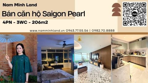  Saigon Pearl - Bán căn hộ 4 phòng ngủ, view sông thoáng mát 