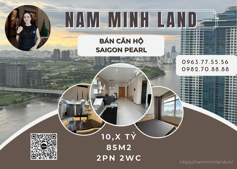  Bán căn hộ Saigon Pearl 2 phòng ngủ 85m2 - Căn hộ view sông độc nhất vô nhị đang chờ bạn sở hữu 