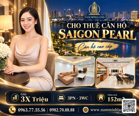  Cho thuê căn hộ Saigon Pearl - 3 phòng ngủ - Chạm phố phồn hoa, trở về bình yên 