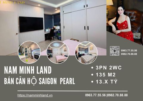  Bán căn hộ Saigon Pearl 3 phòng ngủ 135m2- Giá cực tốt, nhanh tay chốt deal liền tay!! 