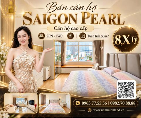  Bán căn hộ Saigon Pearl 2 phòng ngủ 86m2 - View thành phố nhộn nhịp 