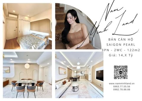  Bán căn hộ Saigon Pearl 3 Phòng ngủ 122m2 - Vị trí trung tâm thuận tiện 