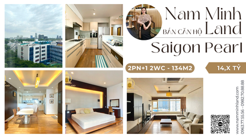  Bán căn hộ Saigon Pearl 3 Phòng ngủ 134m2 - Nội thất sang trọng đẳng cấp, dọn vào ở ngay 