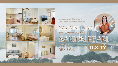  Bán căn hộ Saigon Pearl 2 phòng ngủ 86m2 - Căn hộ nội thất mới hoàn toàn, sang trọng, hiện đại, chỉ cần xách vali vào ở 