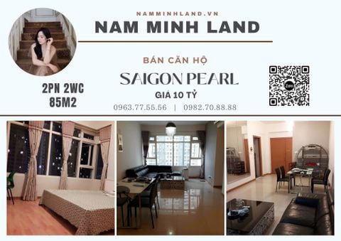  Bán căn hộ Saigon Pearl 2 Phòng ngủ 85m2 - Căn hộ cơ bản 