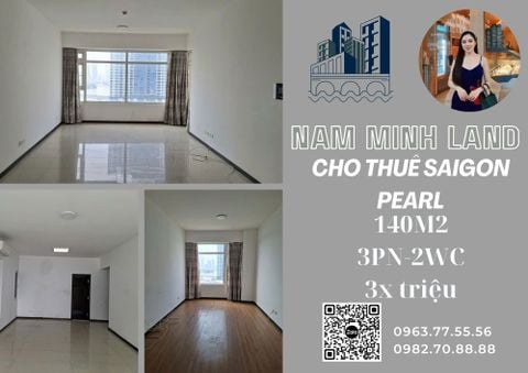  Cho thuê căn hộ Saigon Pearl 3 phòng ngủ nhà nội thất cơ bản, view Bitexco siêu đẹp 