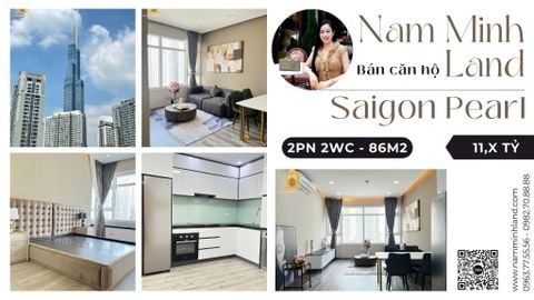  Bán căn hộ Saigon Pearl 2 phòng ngủ 86m2- View Landmark nhìn, ngắm thành phố về đêm cực đêm 