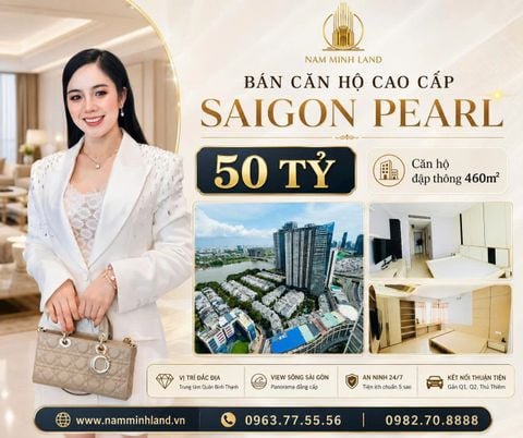  Bán căn hộ đập thông liền kề Saigon Pearl - 460m2 - Tận hưởng nhịp sống sang giữa lòng Sài Gòn 