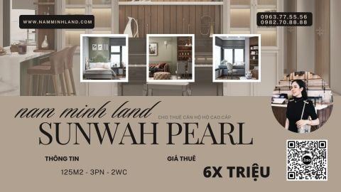  Cho thuê căn hộ Sunwah Pearl 3 phòng ngủ 125m2- Nhà đẹp như tranh 