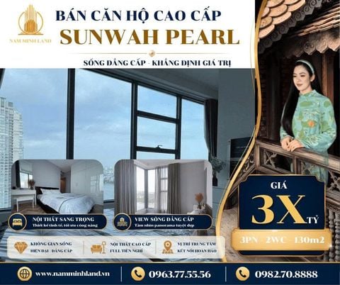  Bán căn hộ Sunwah Pearl 3 phòng ngủ 130m2, trục GH 07 - Nâng tầm trải nghiệm sống giữa thành phố 