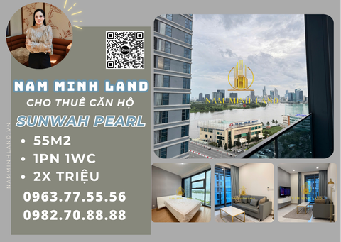 Cho thuê căn hộ Sunwah Pearl 1 phòng ngủ 55m2- View ngắm trọn vẹn quận 1 