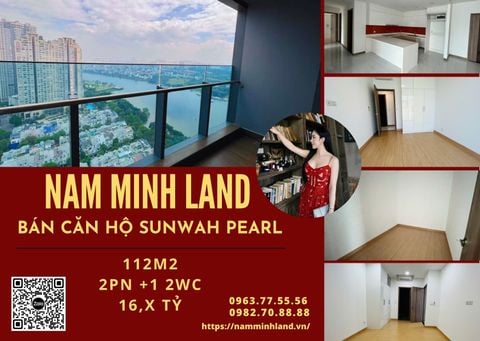  Bán căn hộ Sunwah Pearl 2 phòng ngủ+1 112m2, trục GH-04 - View sông siêu phẩm, diện tích cực lớn 