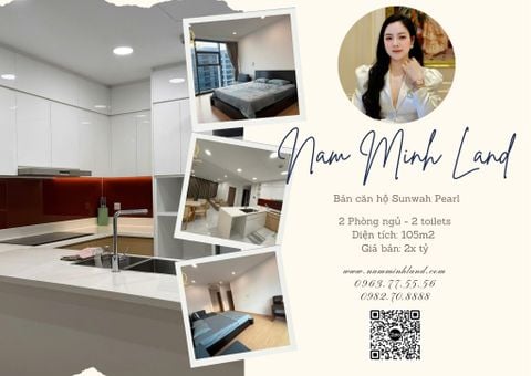  Bán căn hộ Sunwah Pearl 2 phòng ngủ 105m2, trục GH-10 - View sông siêu phẩm nhà đẹp rộng rãi 