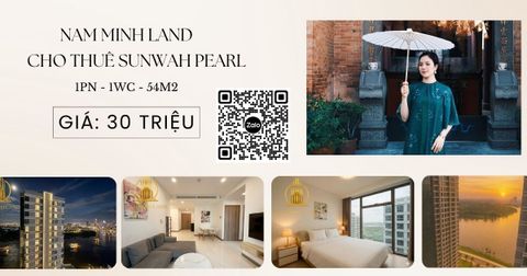  Sunwah Pearl - Cho thuê căn hộ 1 phòng ngủ, tầng cao, view sông ngắm hoàng hôn tráng lệ 
