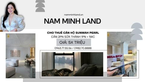  Cho thuê căn hộ Sunwah Pearl 2 phòng ngủ 105m2- Nhà sửa lại siêu đẹp, ở là mê 