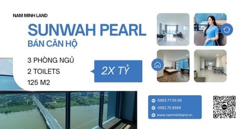  Bán căn hộ Sunwah Pearl 3 Phòng ngủ 125m2 - Diện tích lớn, tầm nhìn bao trọn sông Sài Gòn 