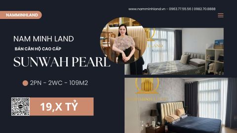  Bán căn hộ 2PN Sunwah Pearl diện tích 109m2 - Tầng trung, ngắm villa Saigon Pearl yên tĩnh 