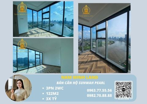  Bán căn hộ Sunwah Pearl 3 Phòng ngủ 123m2 - Tầm nhìn bao trọn sông Sài Gòn và Quận 1 hoa lệ 