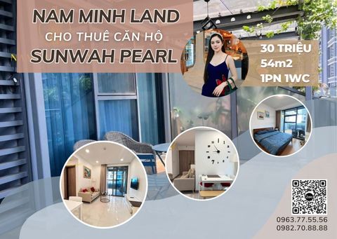  Sunwah Pearl - Cho thuê căn hộ 1 phòng ngủ, view sông thoáng mát, ban công cực rộng 