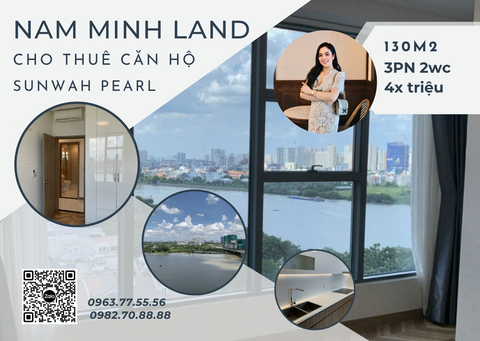  Cho thuê căn hộ Sunwah Pearl 130m2 3 phòng ngủ - Viên ngọc quý của dự án 
