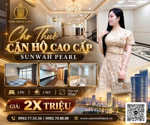 Cho thuê căn hộ Sunwah Pearl 53m2 - Căn hộ view thành phố 