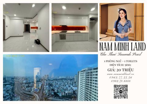  Sunwah Pearl - Cho thuê căn hộ 1 phòng ngủ 56m2, nhà mới tinh, sạch đẹp, ban đêm nhấm nhìn thành phố tráng lệ 