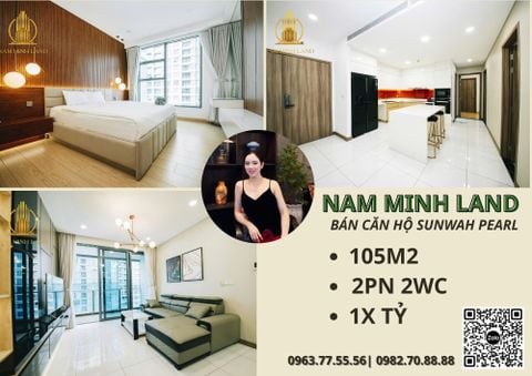  Bán căn hộ 2PN Sunwah Pearl, SH-02, 105m2, đầy đủ nội thất sang trọng, hiện đại 
