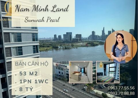  Bán căn hộ Sunwah Pearl 1 phòng ngủ 53m2 - Tầm nhìn rộng, ngắm sông Sài Gòn thơ mộng 