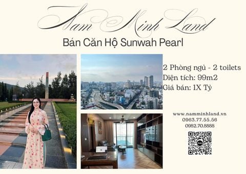  Bán căn hộ 2PN Sunwah Pearl diện tích 99m2 - Tầng trung, nhà rộng, view toàn cảnh có suất SPA 