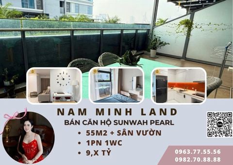  Bán căn hộ Sunwah Pearl 1 phòng ngủ 55m2 , Trục WH-08 - Sân vườn cực chill cho những cuộc tụ họp đẳng cấp 