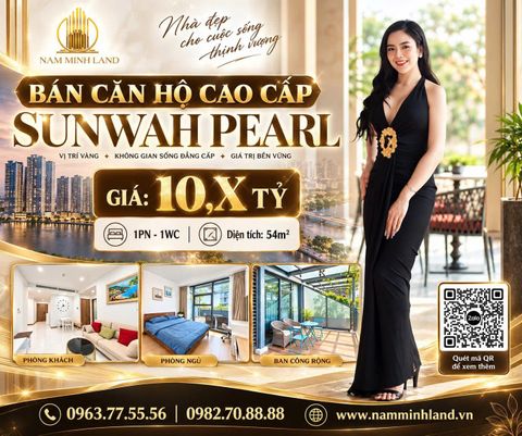  Sunwah Pearl - Bán căn hộ 1 phòng ngủ 55m2, căn sân vườn siêu hiếm 