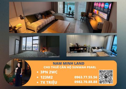 Cho thuê căn hộ Sunwah Pearl 3 phòng ngủ 123m2- View Bitexco siêu đẹp 