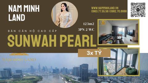  Bán căn hộ Sunwah Pearl 3 phòng ngủ 123m2 - Căn hộ view toàn cảnh sông Sài Gòn và Quận 1 lung linh 