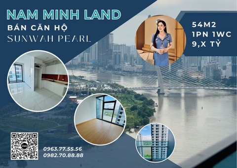  Bán căn hộ Sunwah Pearl 1 Phòng ngủ 54m2, Trục WH-08 - Nhà trống giá tốt, view sông đỉnh cao 