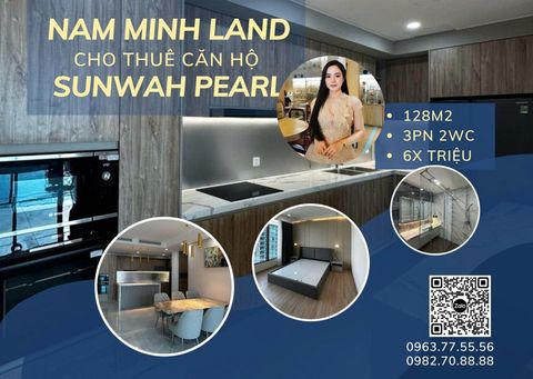  Cho thuê căn hộ Sunwah Pearl 3 phòng ngủ 128m2- View trục hoa hậu, view sông cực đẹp 