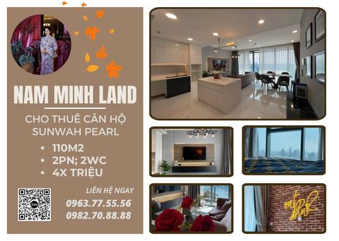  Cho thuê căn hộ Sunwah Pearl 2 phòng ngủ 105m2 - Ôm trọn tầm nhìn quận 1 