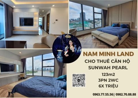  Cho thuê căn hộ Sunwah Pearl 3 phòng ngủ 125m2 - Đẳng cấp sống thượng lưu giữa lòng thành phố 