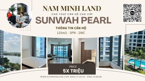  Cho thuê căn hộ Sunwah Pearl 2 phòng ngủ 125m2 - Tầng thấp mát mẻ yên tĩnh thích hợp cho gia đình 
