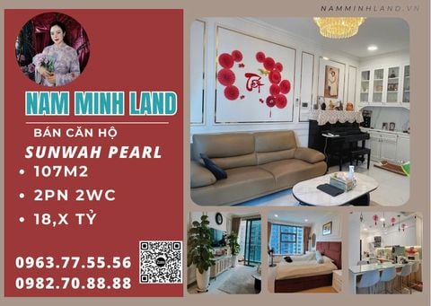  Bán căn hộ Sunwah Pearl 2 phòng ngủ +1 107m2, trục GH-12 - Không gian sống ấm cúng giữa thành phố hoa lệ 