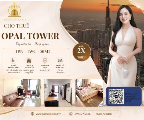  Cho thuê căn hộ 1 phòng ngủ 50m2 - View quận 1, đầy đủ nội thất tiện nghi, thoáng rộng rãi. 