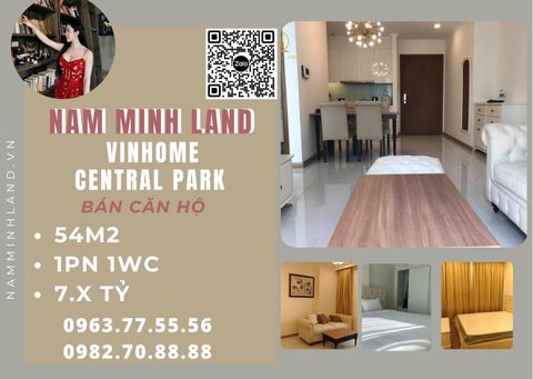 Bán căn hộ Vinhomes Central Park - Căn 1 Phòng Ngủ