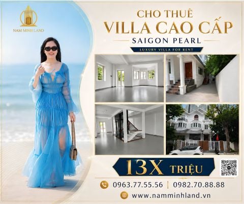  Saigon Pearl - Cho thuê Biệt thự - Villa Saigon Pearl View Đẹp – Không gian riêng tư tuyệt đối 