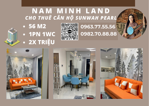  Cho thuê căn hộ Sunwah Pearl 1 phòng ngủ 56m2 - Không gian sang trọng view city sáng 