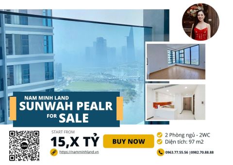  Bán căn hộ Sunwah Pearl 2 phòng ngủ 98m2, Trục WH-06 - Nhà trống view Bitexco cực đẹp 